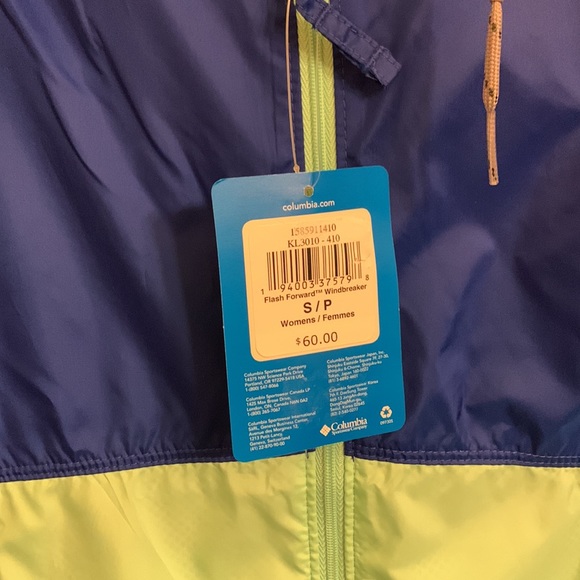 COPY - NWT Columbia Flash Forward Windbraker - Picture 4 of 4